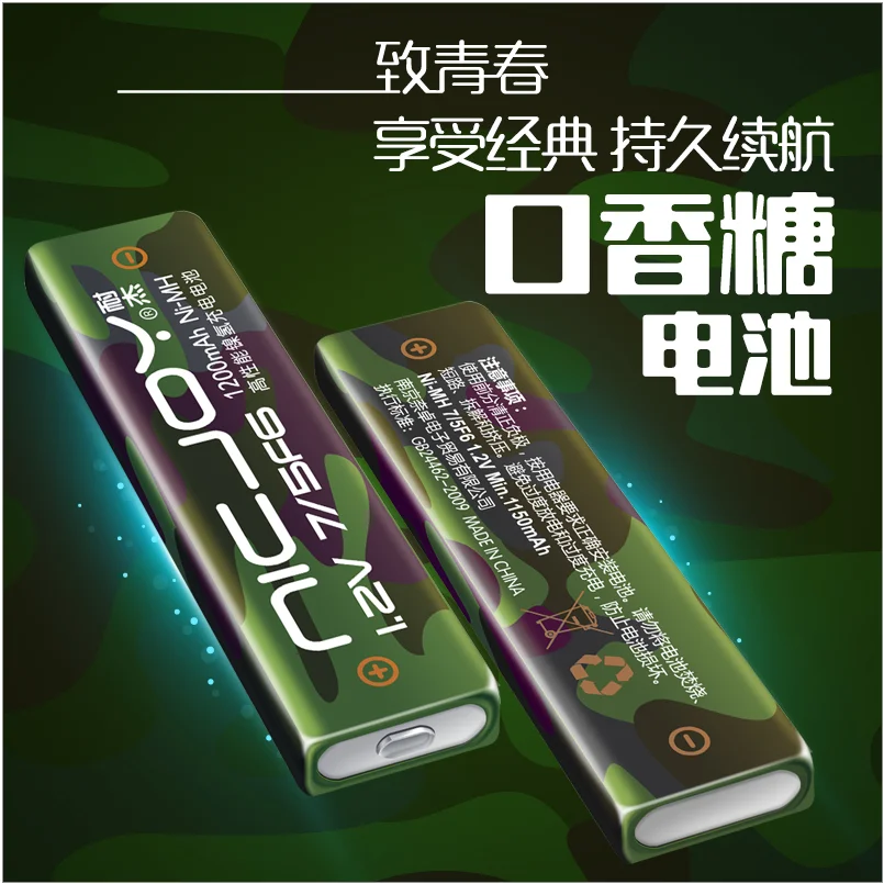 High quality 1.2V 1200MAH chewing rechargeable battery for MD CD MP3 personal stereo Power Bank | Электроника