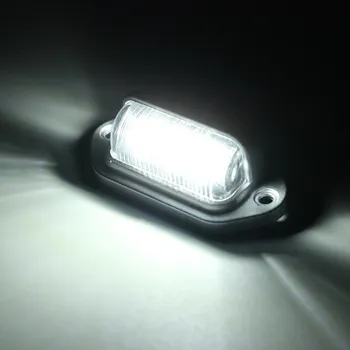 

Hot Chrome 6 LEDs License Number Plate Tag Light Boat Rv Truck Trailer Interior Step White Lamp 12V