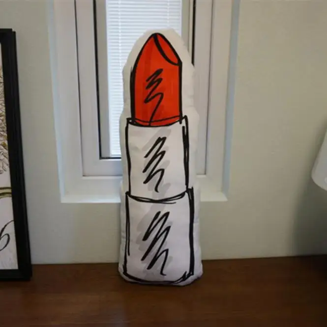 22x70cm Европейский стиль, 1 шт., косплей, модный флакон для помады, бутылочка для кормления, плюшевые игрушки для девочек, подушка на день рождения, украшение для дома, дивана - Цвет: 22x70cm