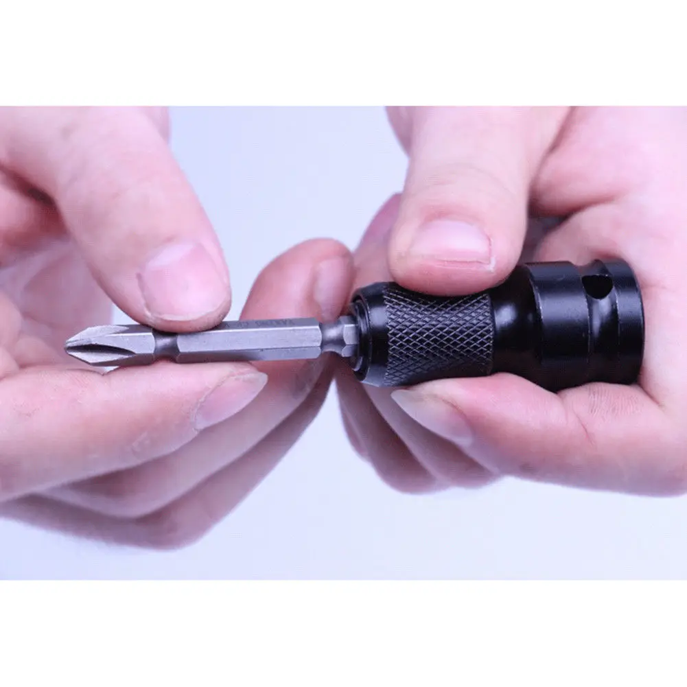 DWZ 1/2   Square to 1/4   Adapter 1/2 Drive to1/4 Hex Shank Socket Adapter Converter