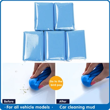 

5PCS Car Cleaner Blue Magic Clay Bar Car Wash Auto Styling Detailing Car Cleaning Auto Car Clean Handheld Cleaner Magic Clay