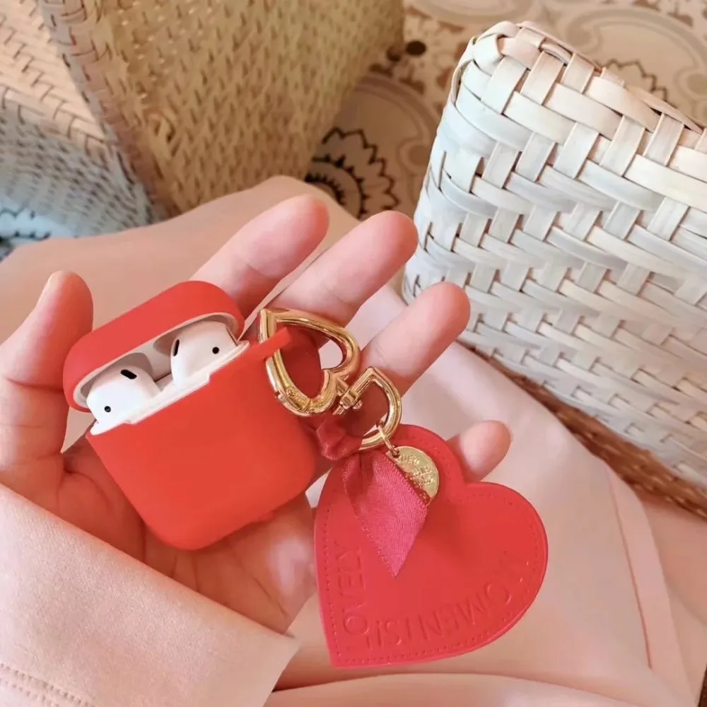 Чехол для наушников с Bluetooth для Airpods чехол s 1 2 Love украшение Мягкий силиконовый чехол для наушников для Apple Air Pods сумка для гарнитуры