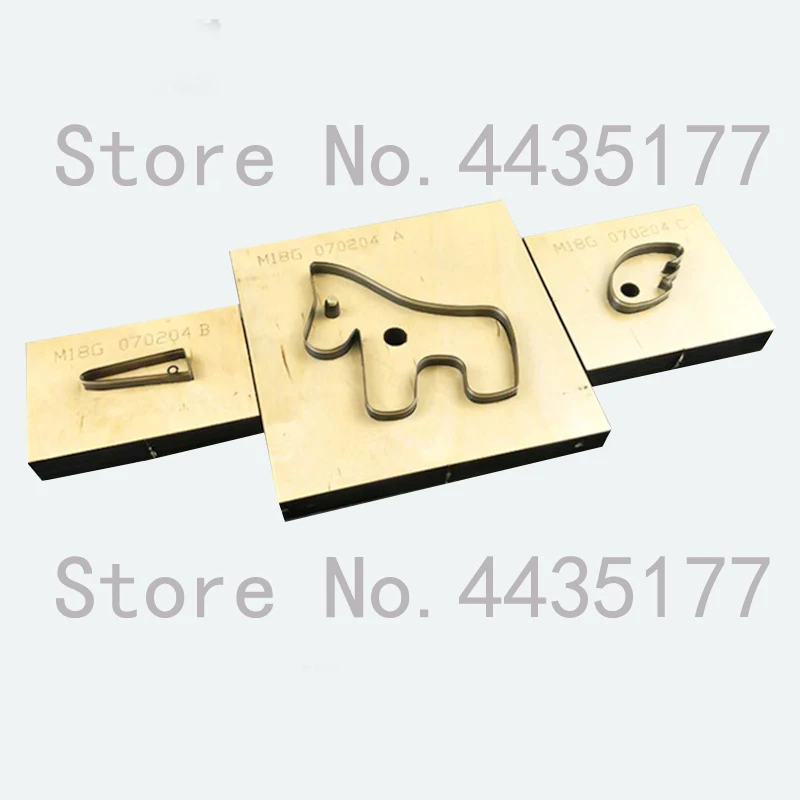 

Новинка 3 шт./набор Японские Стальные лезвия «сделай сам» кожаный ремесленный шаблон Единорог шаблон штамповочный Нож Форма деревянный штамп ручной перфоратор