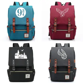 

B0328 Stylish New wizarding School Owl Buckle Children School bag Teenagers Student Schoolbags Women Bagpack Men Backpack