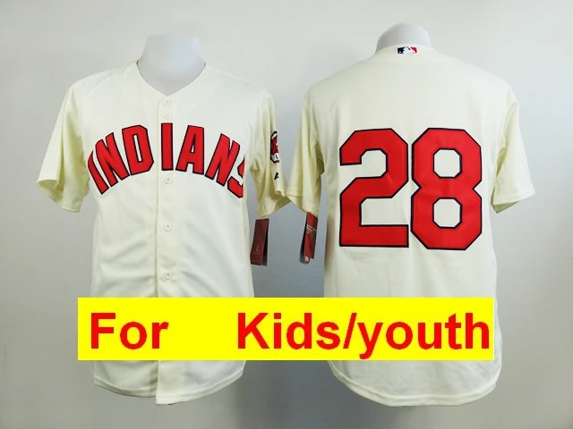 Молодежный Кливленд Франсиско Линдор Jim Thome Corey Kluber Jason Kipnis FLEX& Cool базовый плеер Джерси - Цвет: Розовый