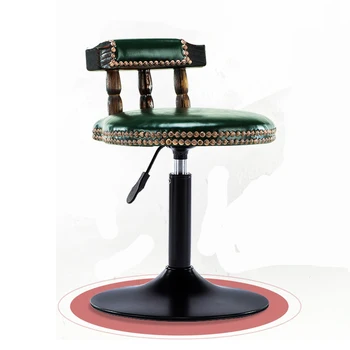 

Bar Chair Lift High Stool Simple Bar High Chair Bar Stool Solid Wood Back Stool Bar Chair Upgrade Backrest Heightening Design