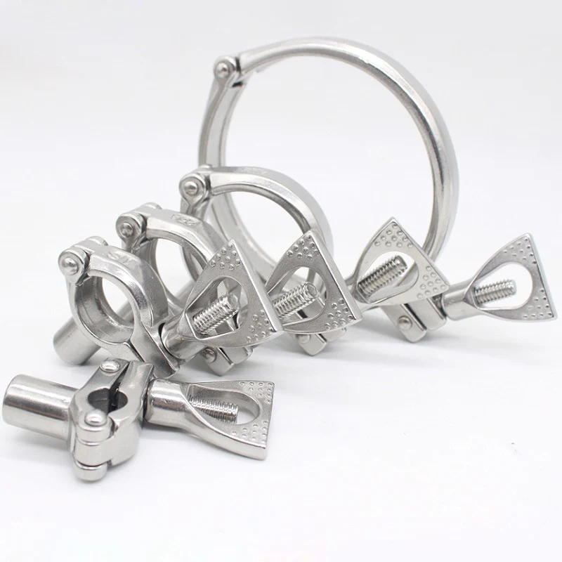 Braçadeira Sanitária de Todos os Tamanhos 12.7102 mm tipo Braçadeira Suporte para Tubo Aço Inoxidável