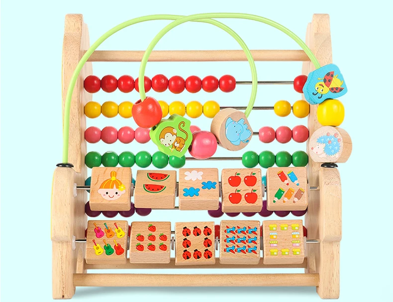 Игрушка из бисера-нанизывающая игрушка для маленьких детей 6-12 месяцев, обучающая игрушка для младенцев Non-1-2 года 0, для мальчиков, 3 года