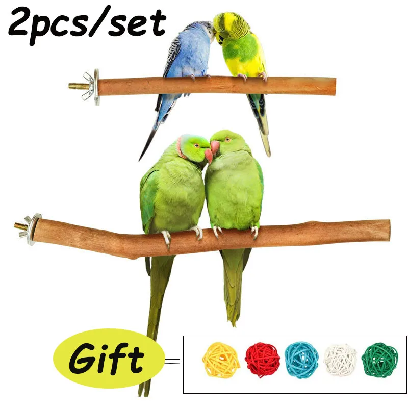 Pet Parrot Bird Standing Stick Wild Wood Bird Cockatiel Parakeet Perches  Bite Claw Grinding Toy Bird Cage Accessories - Bird Toy - AliExpress