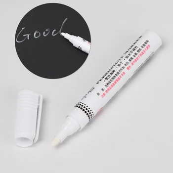 

1 PC Permanent Paint White Marker Pens Waterproof Oily Quick-Drying Marker Pen Tire Tread Rubber Glass Mark Student Supplies