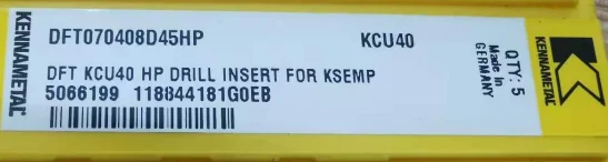 Оригинальные карбидные вставки DFT070408D45HP KCU40 10 шт. | Обустройство дома