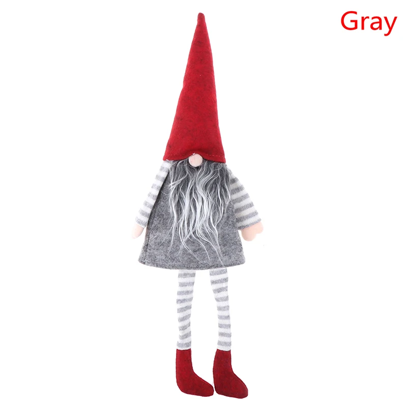 Серый Christmas Wine Cover Wine Bottle Covers New Year Xmas Party Dinner Decorations Supplies Santa Claus Doll Decors - Цвет: Серый
