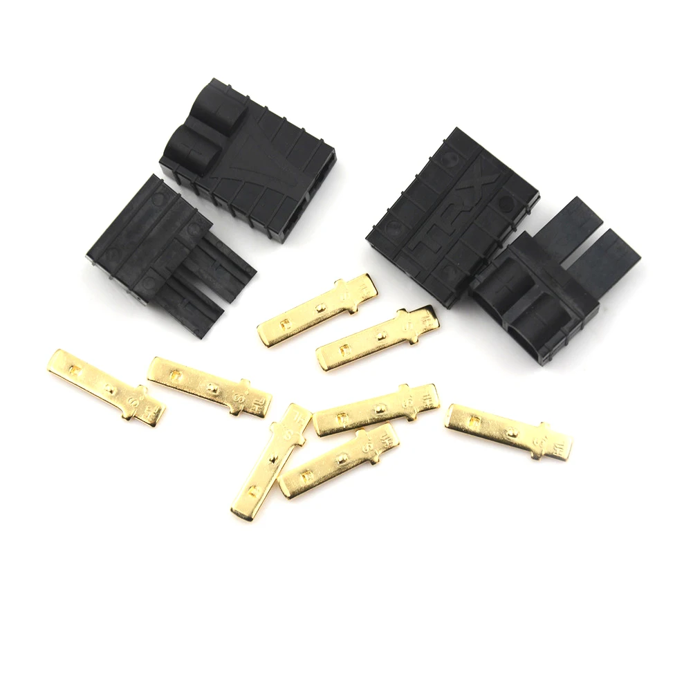 1 Pairs 2 Pcs Rc Traxxas Trx Plug Connector For Lipo/nimh Battery Brushless Esc M New Hot