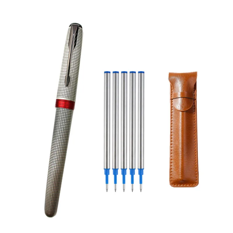 

Шариковая ручка Jinhao, шариковая ручка Золотой зажим для ручки, черные чернила для ручек, для письма, для бизнеса и офиса
