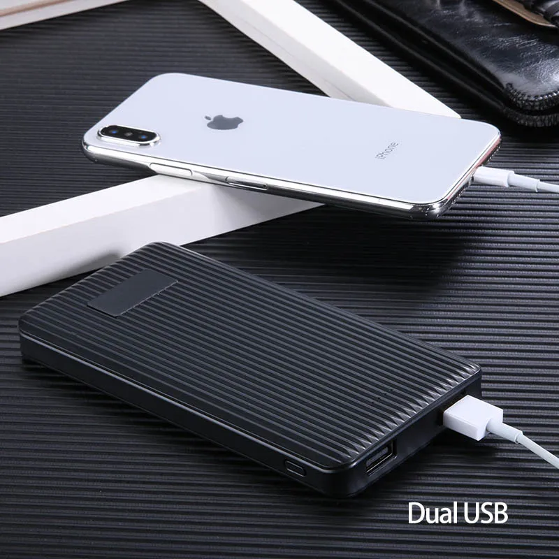 TUOSHIKE 10000 мАч Внешний аккумулятор для iPhone 7 8 Plus XS MAX samsung Xiaomi huawei двойной usb порт портативный внешний аккумулятор