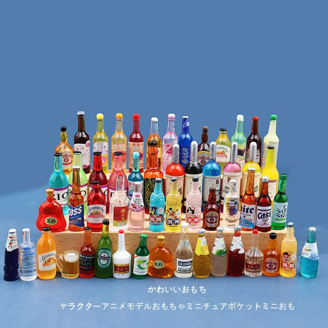 New Miniature Dollhouse Supermarket food Snacks ice cream, wink drink for blyth barbies ob11 bjd Doll Decor Accessories 5