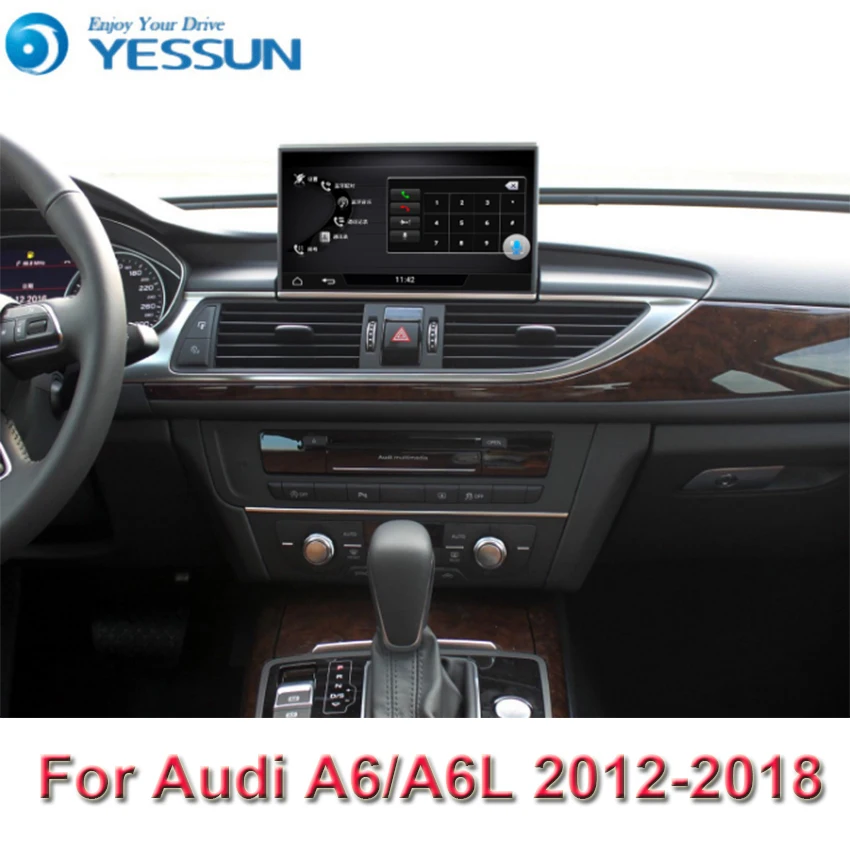 Автомобильный Android мультимедийный плеер для Audi A6/A6L 2012- gps навигация большой экран Авто Радио Bluetooth Поддержка Carplay