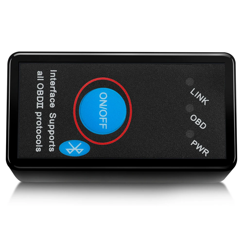 Bluetooth OBDII 2 ELM327 V2.1 Автомобильный сканер диагностический инструмент для Volkswagen VW Golf Jetta Passat Tiguan Touran Arteon EOS Scirocco