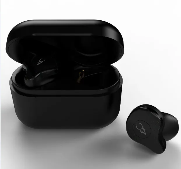 TWS X12 Bluetooth наушники 5,0 TWS Bluetooth наушники спортивные наушники-вкладыши Водонепроницаемая гарнитура Беспроводная зарядка - Цвет: Черный