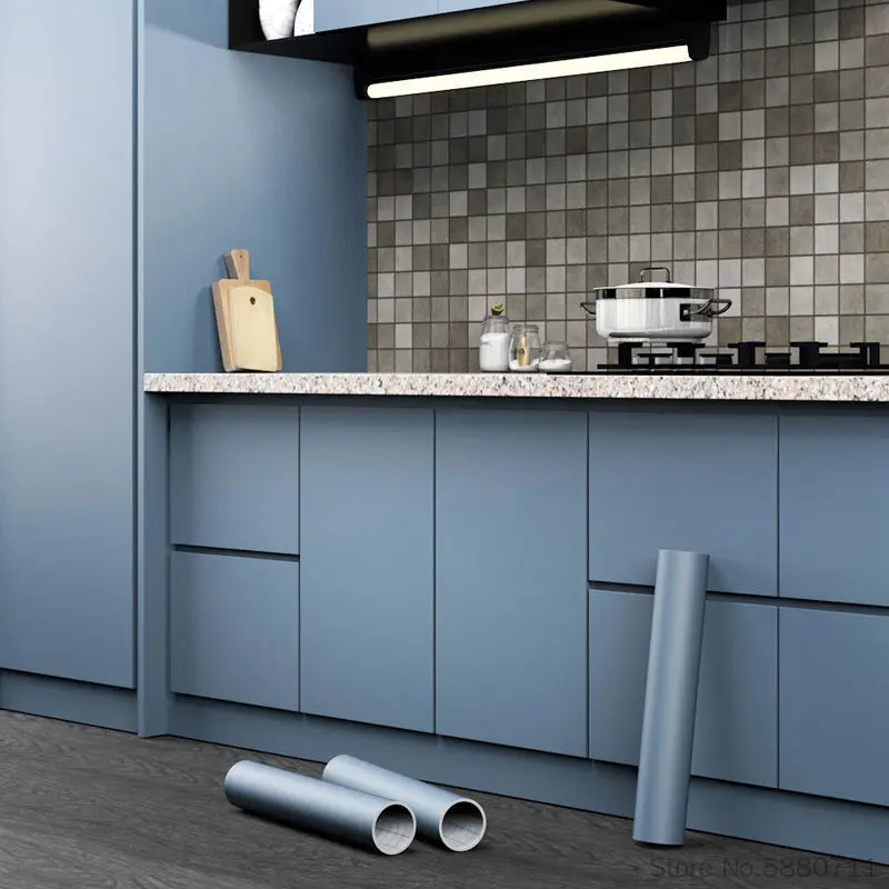 5m Matte Film Kitchen Decor Waterproof Solid Color Self