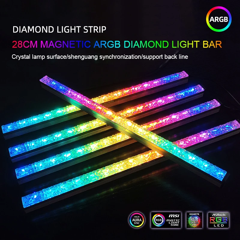 COOLMOON Алмазный светильник бар RGB шасси декоративный светодиодный симфония 5V4Pin