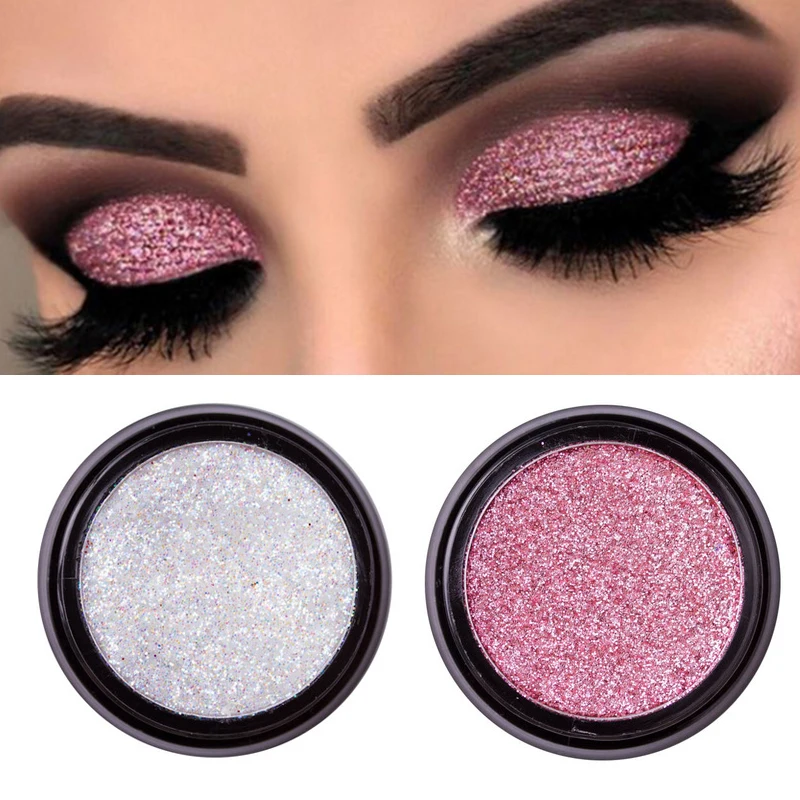 14 цветов металлик мерцающие тени для век водостойкие телесные пигмент с