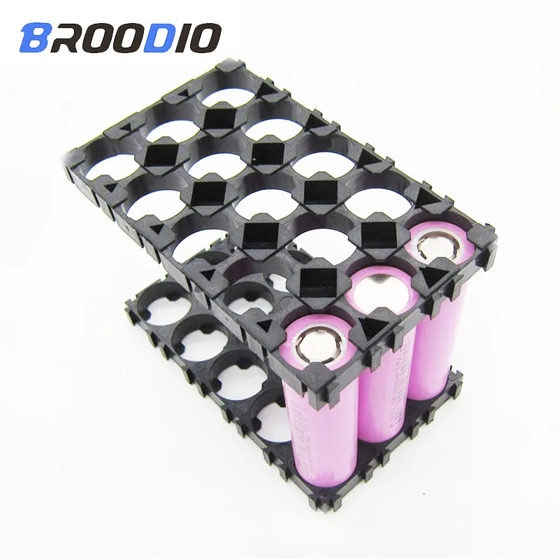 2PCS 3x5 4x5 Holder 18650 Cell Spacer Battery Radiating Shell Pack Plastic Heat Bracket Box Case 18650 DIY 2PCS 3x5 4x5 Holder 18650 Cell Spacer Battery Radiating Shell Pack Plastic Heat Bracket Box Case 18650 DIY