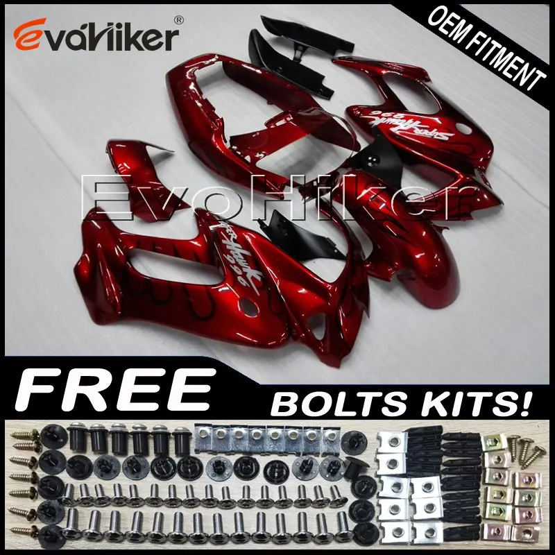 Пользовательские мотоциклетные пластиковые крышки для VFR1000F 1997-2005 ABS обтекатель мотоциклетные панели красный+ подарки - Цвет: A