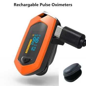 

Rechargable Protable Finger Pulse Oximeters OLED Spo2 Oximetro De Dedo Saturometro De Oxigeno Fingertip Blood Pressure Monitor