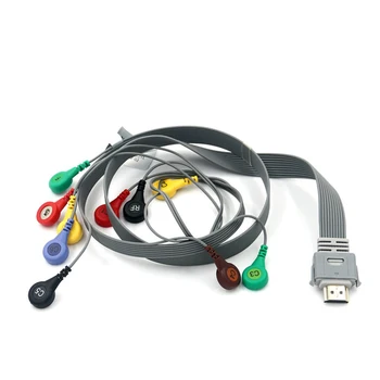 

Holter Recorder ECG Patient Cable 19 Pin 10 Leads Snap 4.0 IEC Standard for Biocare IH12 Plus Holter Recorder Instrument System