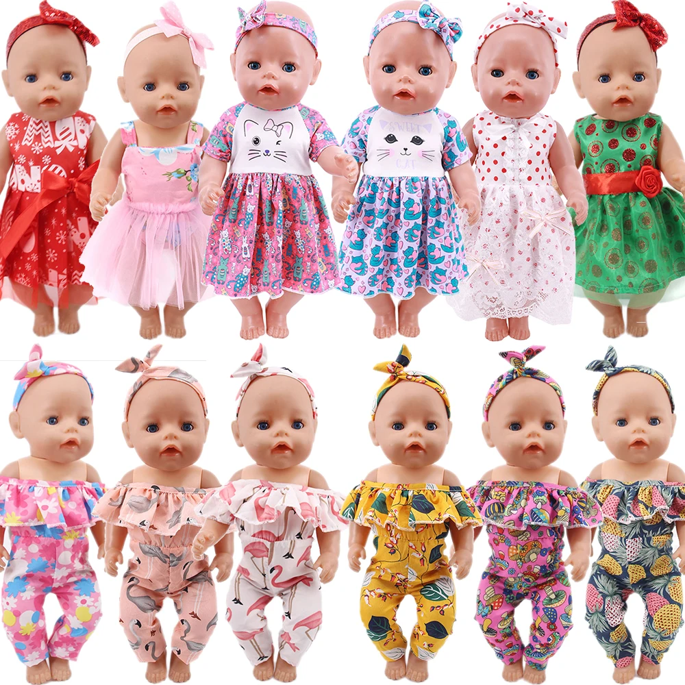 Cute Kitty Doll Dress Per 18 Pollici American Doll Girl Toy 43 Cm Baby New Born Clothes Items Accessori Nenuco Regalo Di Nostra Generazione