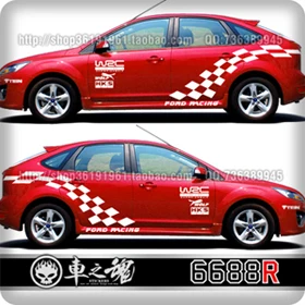 Автомобильные наклейки для Ford Focus 2009-2013 украшения кузова внешний вид модификация влево и вправо