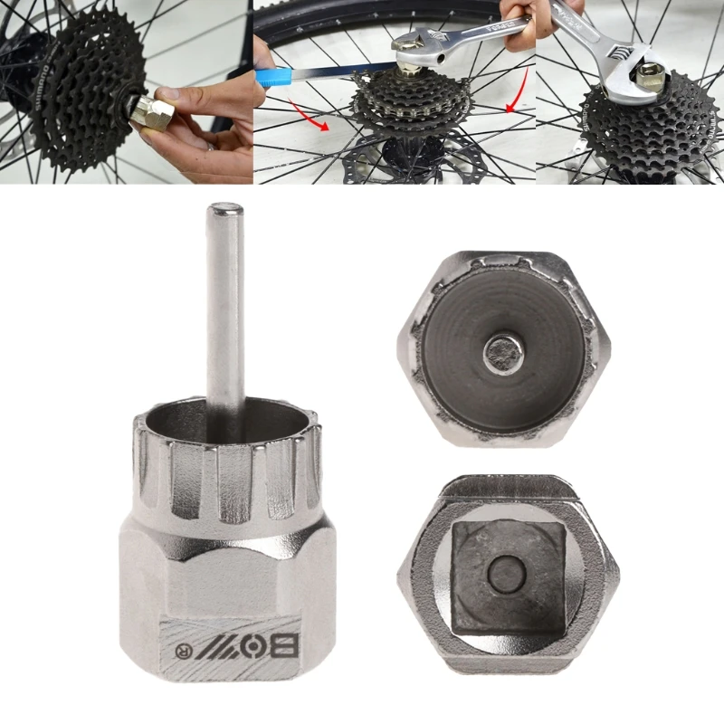 Bicycle Free Wheel Remover Steel Repairing Tool Bike MTB Cycling Crank Bracket
