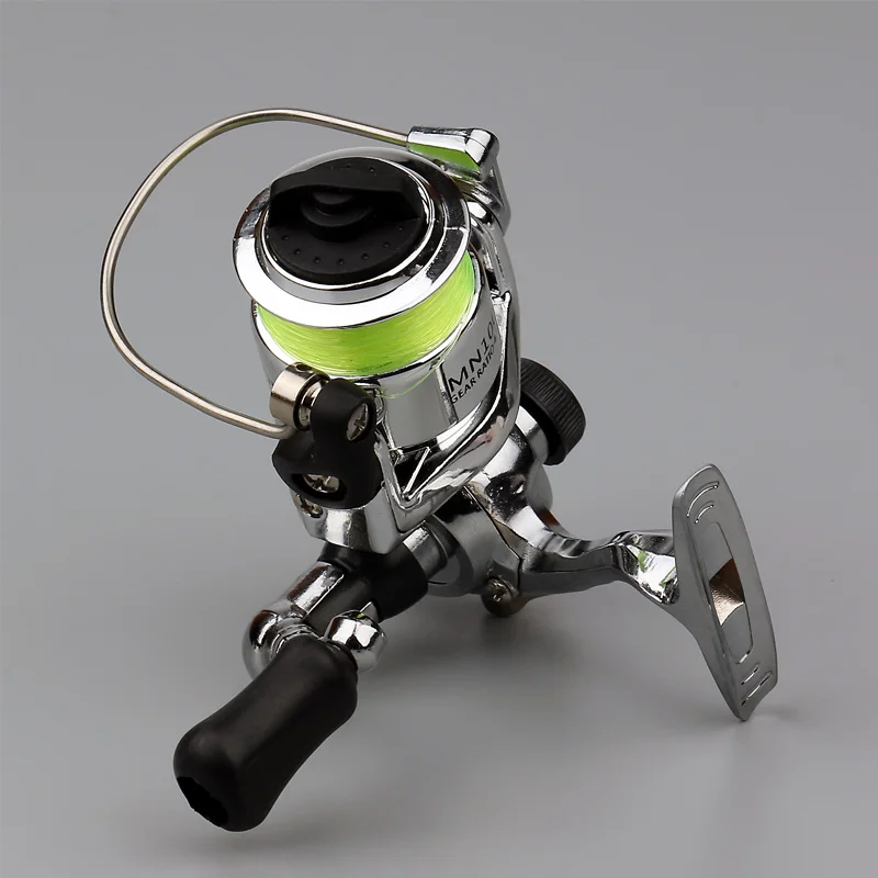 EMMROD Mini100 спиннинговая Рыболовная катушка 2 + 1BB 4 3: 1 металлическая Колесо Катушки
