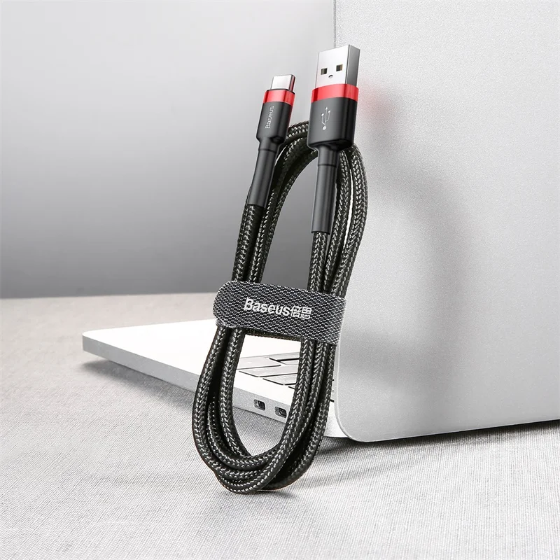 Baseus кабель usb type C Быстрая зарядка для samsung huawei redmi 3A 2A USB C кабель для передачи данных для мобильного телефона Зарядка для устройств usb type-C