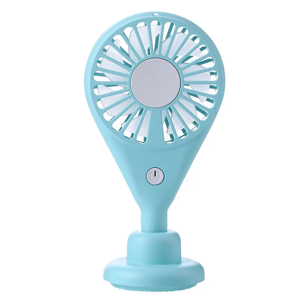 Blue with USB Креативный персональный Открытый Портативный Красочный ночник мини маленький вентилятор Usb вентилятор студенческий вентилятор летний портативный маленький вентилятор - Цвет: Blue with USB
