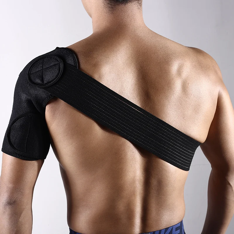 CHAOBA SHOULDERPAD 1 шт. Задняя поддержка регулируемая повязка протектор усиленный функциональный-Тренировка-оборудование Один плечевой ремень