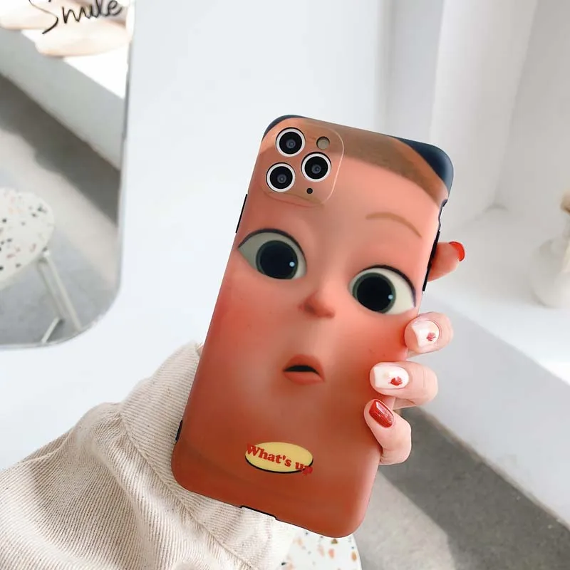 

Spoof Style Arrogant Expression Frosted Phone Case for iPhoneSE 11Pro XSMAX XR 7 8Plus Xiaomi 5X 6 8Lite 9SE 10,Soft IMD Cases