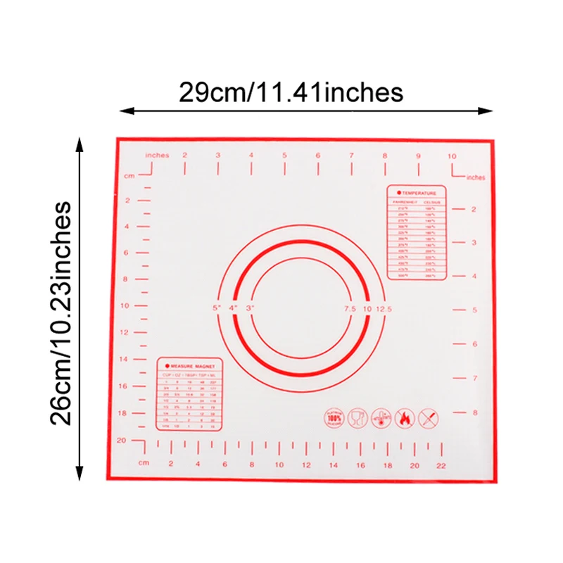 26X29CM Коврики для выпечки лист для теста для пиццы торт антипригарный производитель держатель Кондитерские гаджеты Инструменты для приготовления пищи посуда для выпечки Кухонные аксессуары - Цвет: 26X29CM