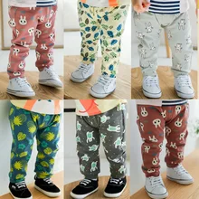 Детские штаны с принтом из чистого хлопка для мальчиков весенне-летние штаны-шаровары для малышей, Большие Штаны-шаровары стиль, корейский стиль, Pp