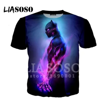 

3d print 2019 clothes Women Men Movie Comics Iron-man Deadpool Black Panther Tshirt Summer T-shirt Hip Hop Casual Short Sleeve