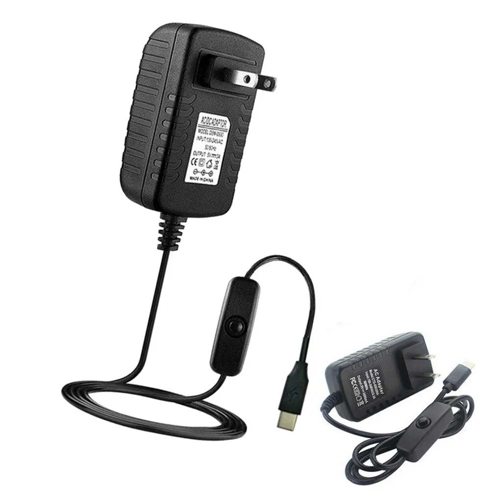 

Raspberry Pi 4 USB Type C Power Adapter USB C Power Charger 100-240V EU US UK AU Plug Power Supply for Raspberry Pi 4 Model B