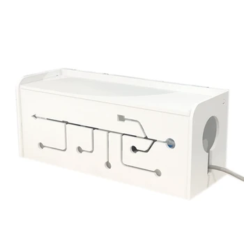 

Pvc Material Wire Storage Box Cable Manager Organizer Box Power Line Storage Cases Junction Box Household Accessories