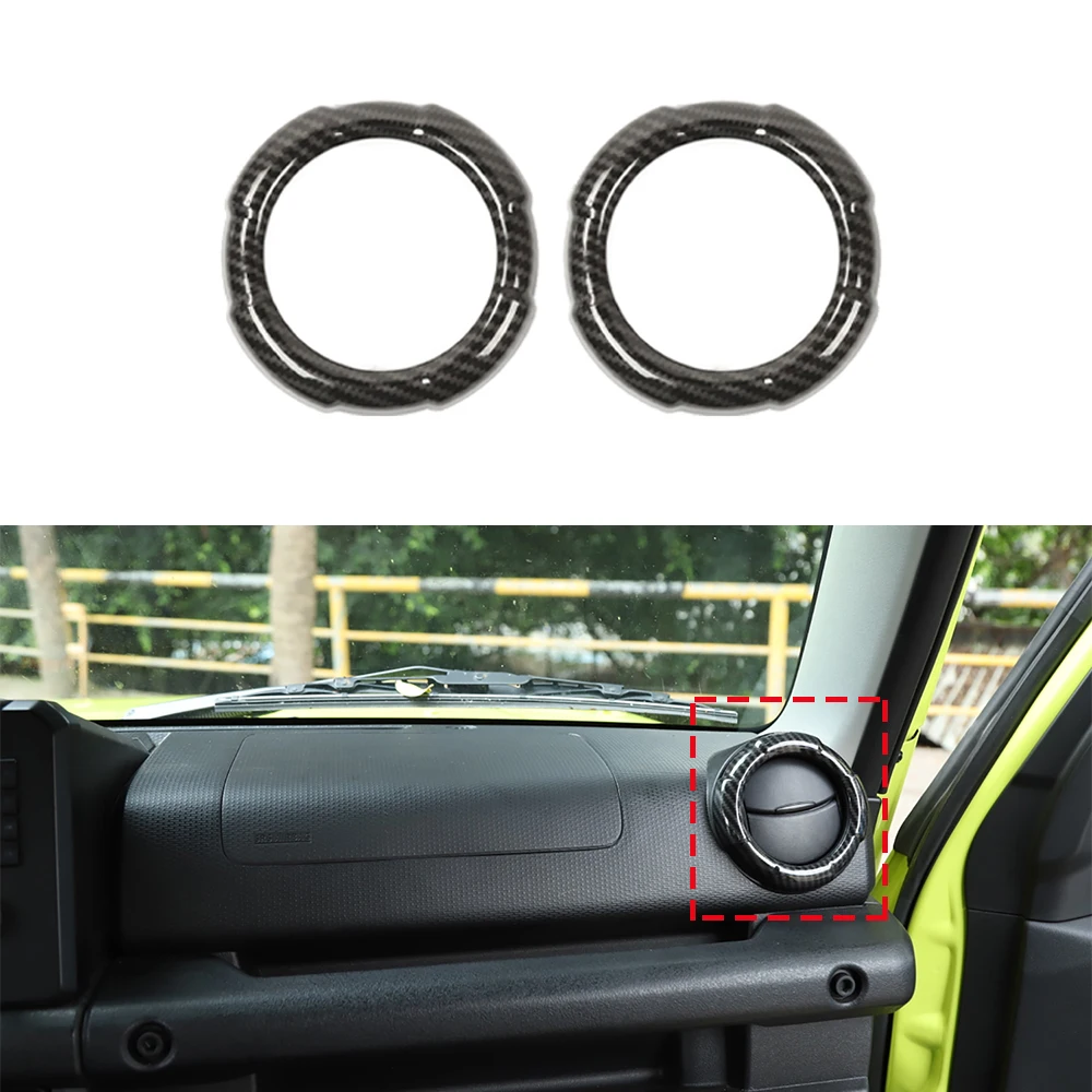 Air Conditioning Outlet AC Vent Decoration Cover Trim Decal for Suzuki Jimny 2019 2020 2021 Car Accessories ABS Carbob Fiber | Автомобили