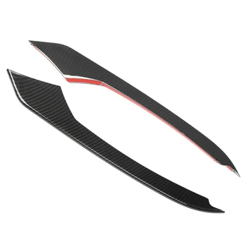 

Car Carbon Fiber Front Fog Light Lamp Eyebrow Cover Trim for Ford Mustang 2015-2018