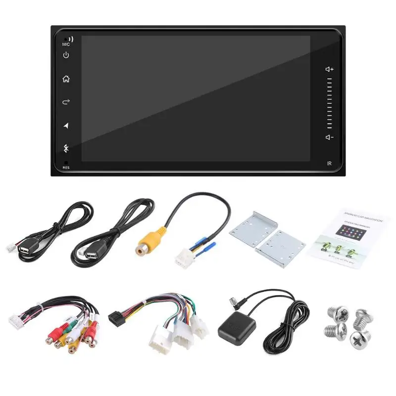 Автомобильный стерео Bluetooth gps Navi VODOOL 7 дюймов 2 DIN Android 8,1 USB MP5 плеер FM Радио Поддержка емкостный мультисенсорный Экран