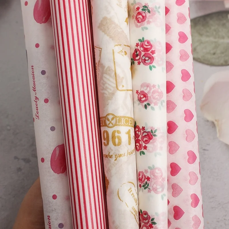 10-Pack Greaseproof Wax Paper for Food Wrapping and Baking