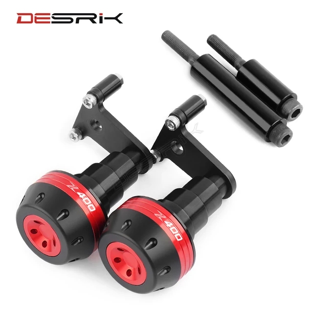 DESRIK For KAWASAKI Z400 Z 400 2018 2019 2020 Motorcycle Falling Protection Frame Slider Fairing Guard Anti Crash Pad Protector red