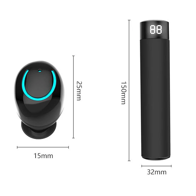 Q19 TWS беспроводные наушники 3D стерео мини Bluetooth наушники 5,0 с двойным микрофоном спортивные водонепроницаемые наушники гарнитура для автоматического сопряжения