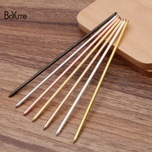 

BoYuTe (10 Pieces/Lot) 7 Colors 3*130MM Metal Brass Hair Stick with One Loop Diy Hand Made Hair Jewelry Accessories